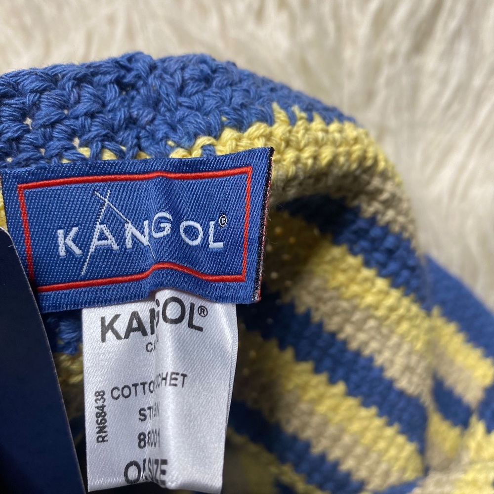 kangol crochet bucket hat cap adult OSFA deadstock - Picture 2 of 3